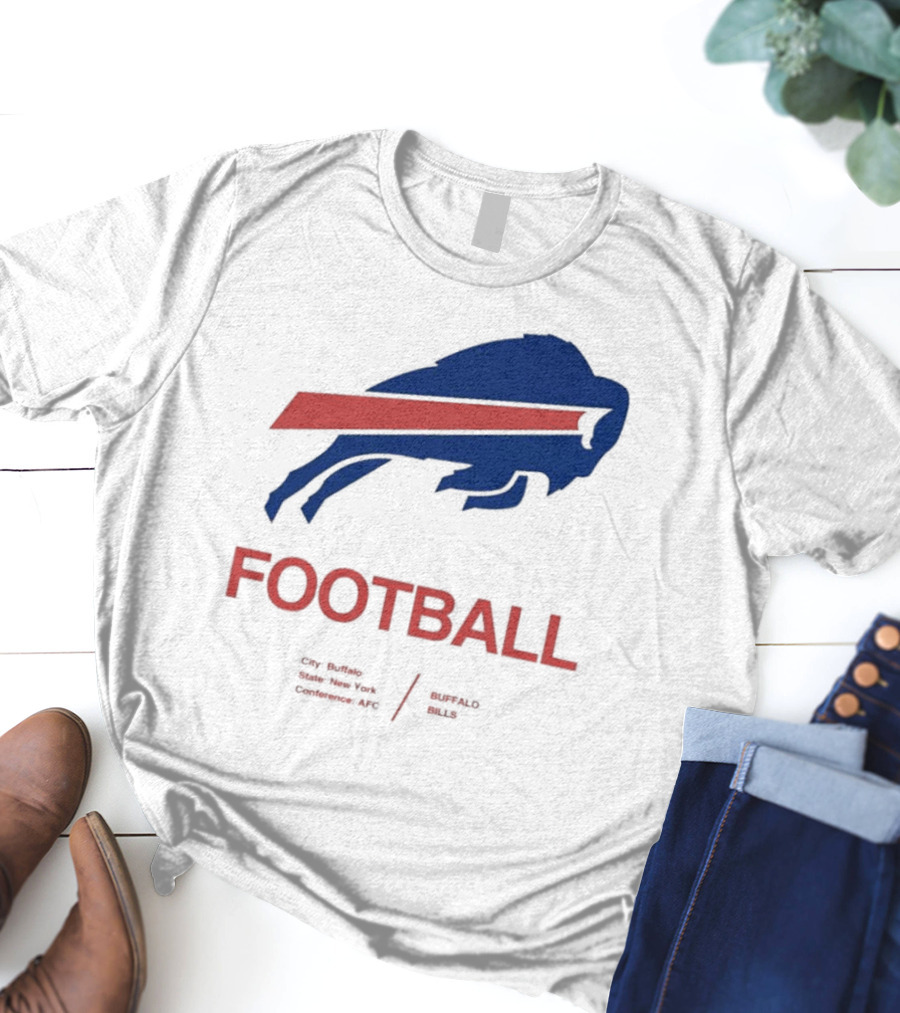Buffalo Bills Football City Buffalo State New York Conference AFC T-Shirt