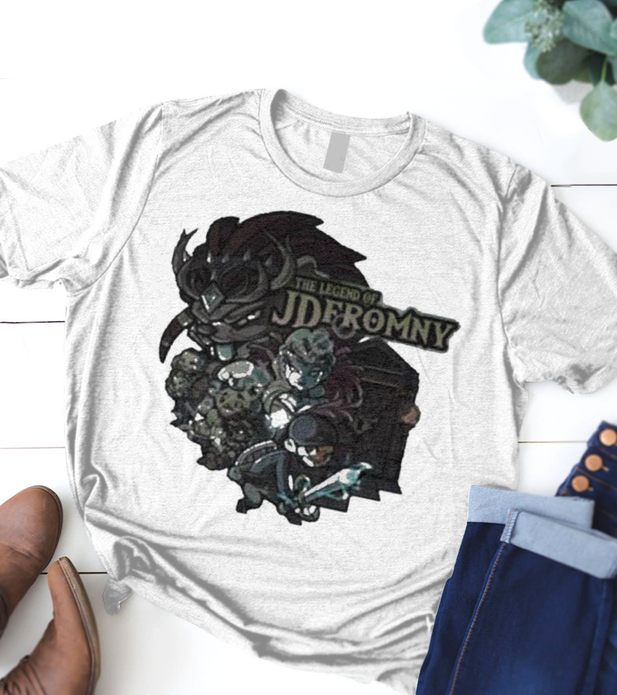 The Legend Of Jdromny Dark Adventure Characters T-Shirt