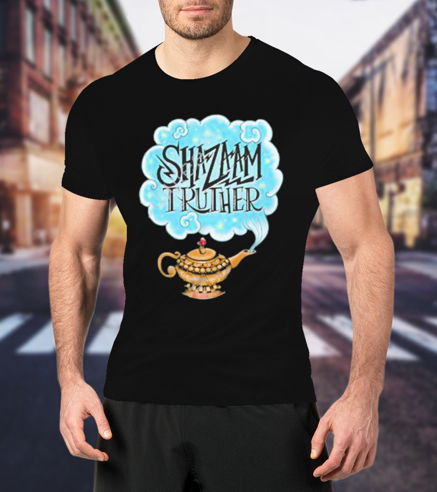 Shazaam Truther Magic Lamp Cloud T-Shirt