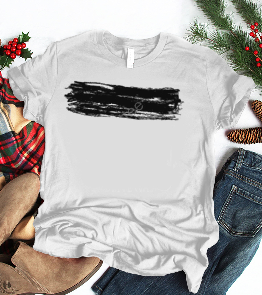 Teddysphotos Yellow Subtract Black Brushstroke Iconic T-Shirt