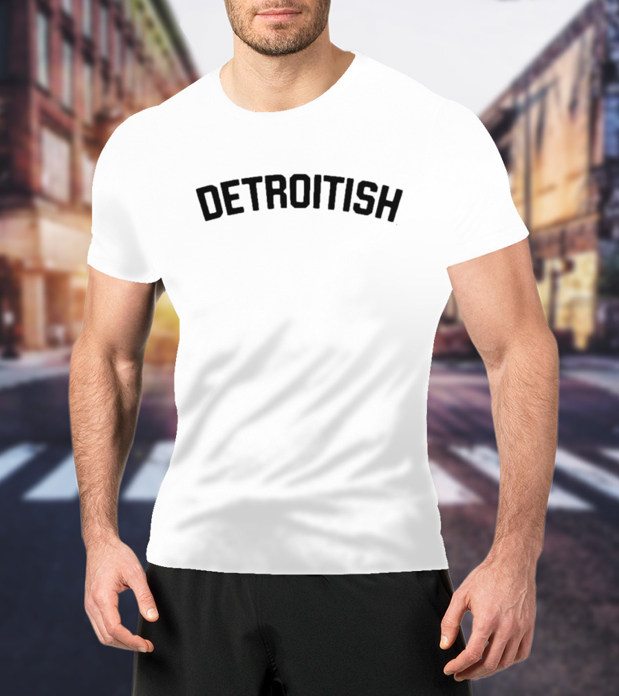 Ink Detroit Detroitish Arch Text T-Shirt