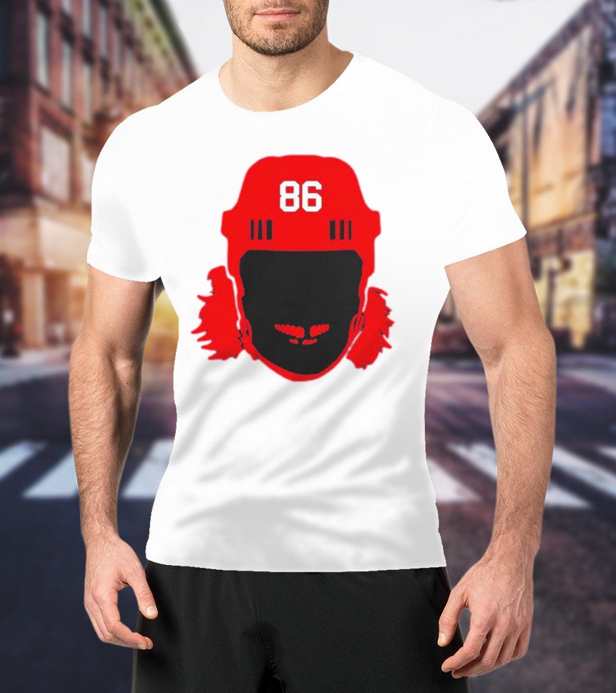 Spittin Chiclets Nj 86 Hockey Helmet T-Shirt