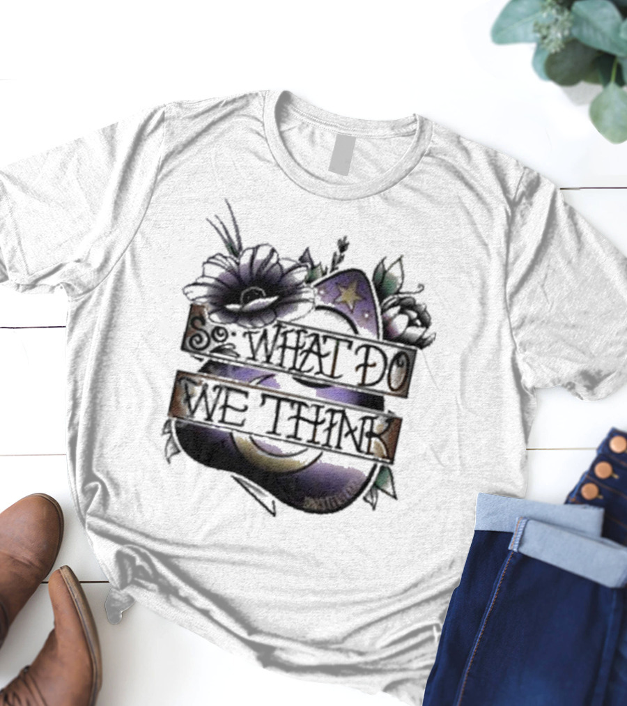 So What Do We Think Moon And Stars Floral T-Shirt