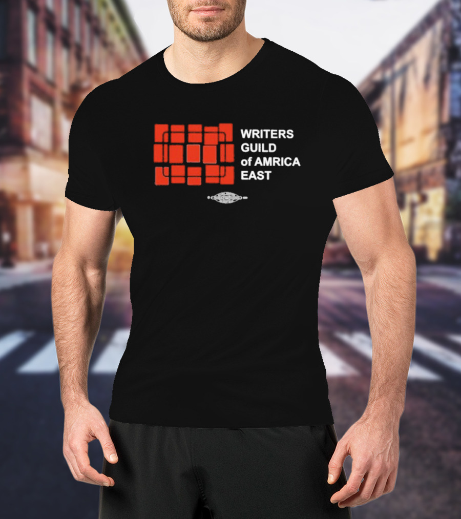 Writers Guild Of America East Red Square T-Shirt