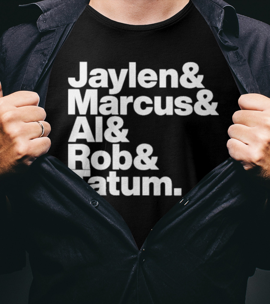 Jaylen Marcus Al Rob Tatum Boston Basketball Team Players T-Shirt