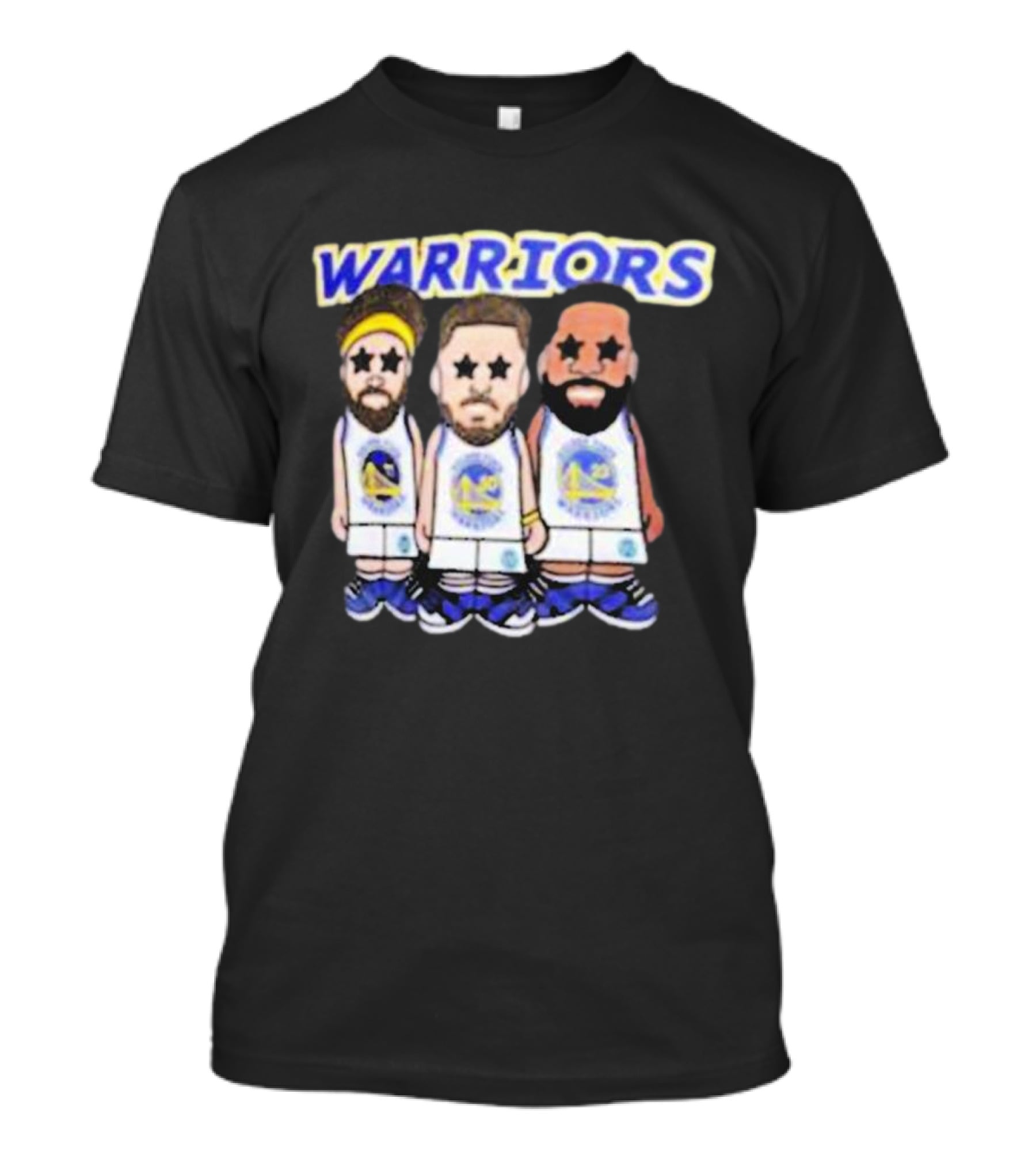 Warriors Steph Curry Klay Thompson Draymond Cartoon T-Shirt