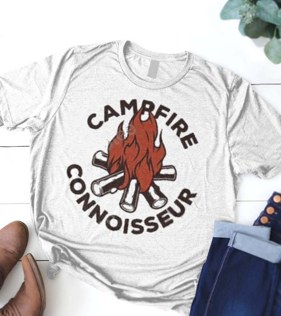 Great Lakes Proud Campfire Connoisseur Firewood And Flames T-Shirt