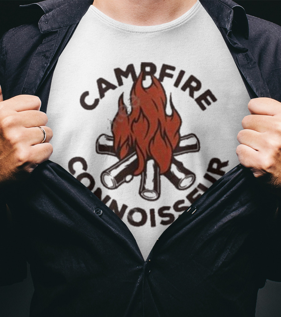 Great Lakes Proud Campfire Connoisseur Firewood And Flames T-Shirt