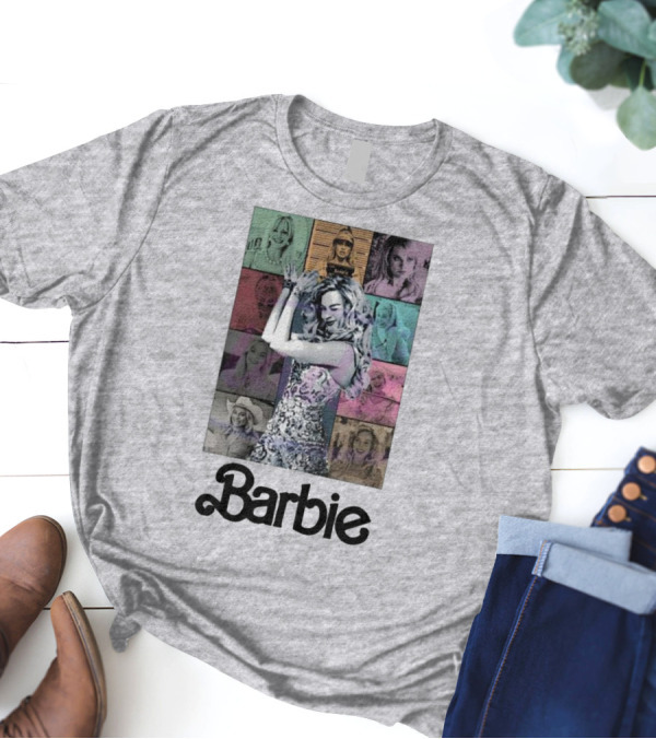 Barbie Movie Collage Eras Tour Styles T-Shirt