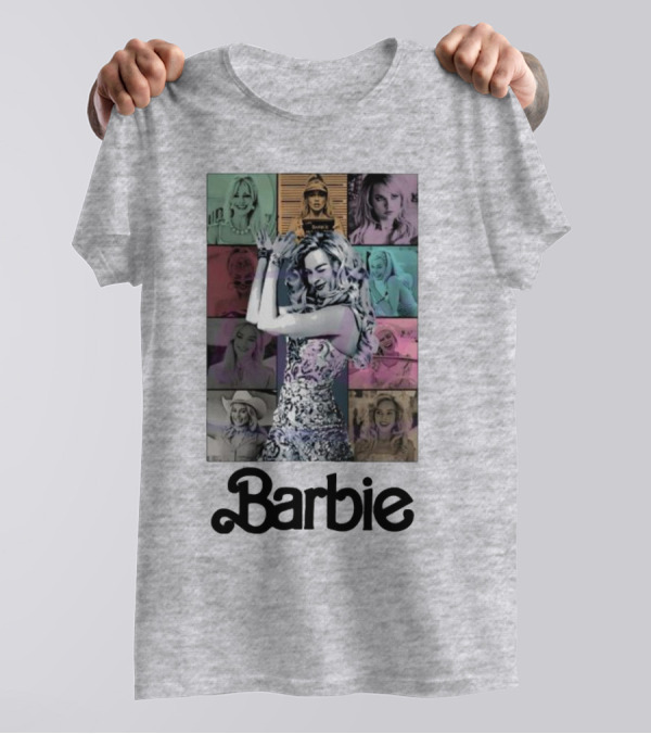Barbie Movie Collage Eras Tour Styles T-Shirt