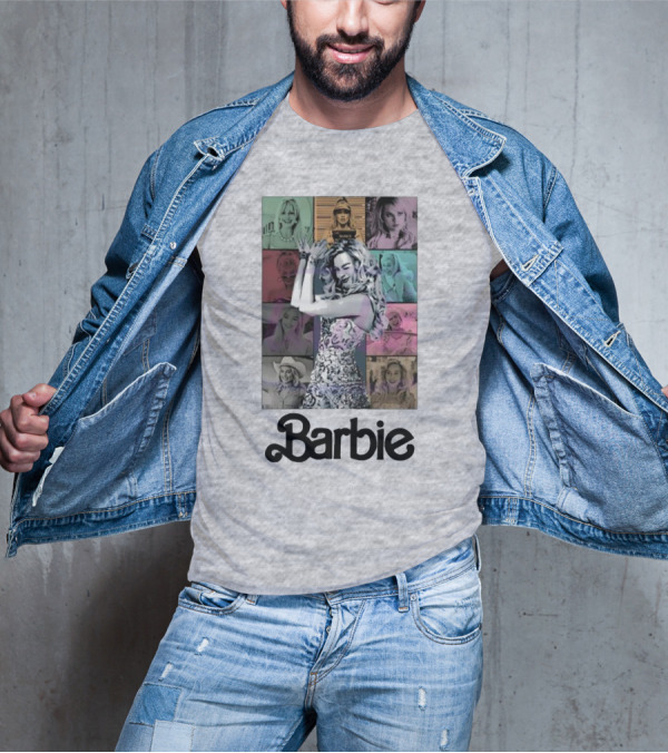 Barbie Movie Collage Eras Tour Styles T-Shirt