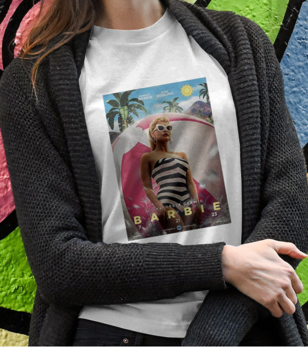 Margot Robbie Ryan Gosling Barbie 7 21 23 A Film By Greta Gerwig T-Shirt