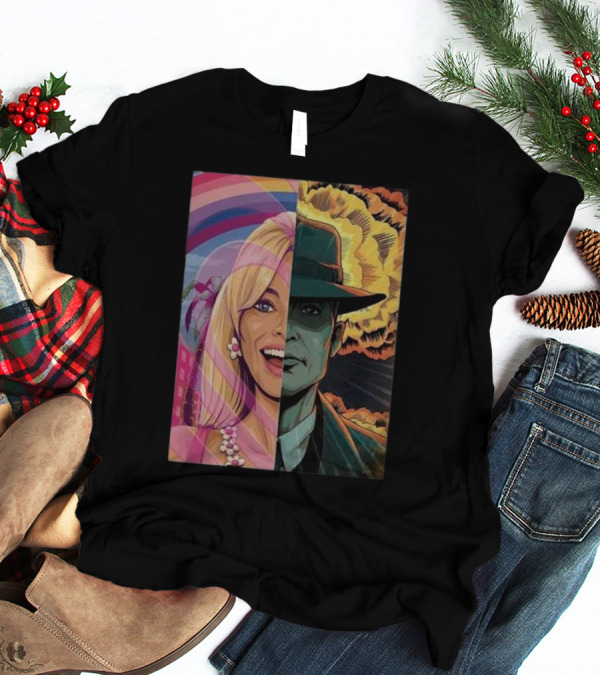 Christopher Nolan 18 Days Barbie X Oppenheimer Barbenheimer Home Decor Explosion T-Shirt