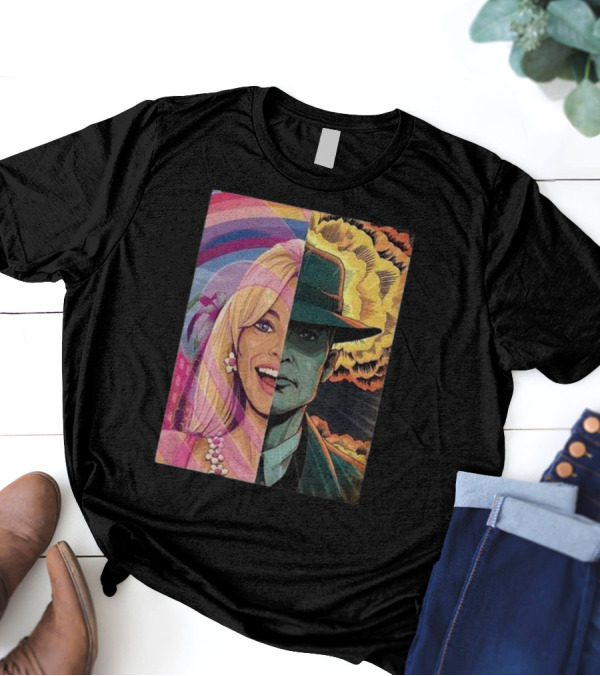 Christopher Nolan 18 Days Barbie X Oppenheimer Barbenheimer Home Decor Explosion T-Shirt