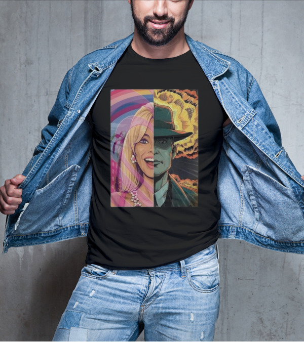 Christopher Nolan 18 Days Barbie X Oppenheimer Barbenheimer Home Decor Explosion T-Shirt