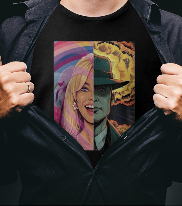 Christopher Nolan 18 Days Barbie X Oppenheimer Barbenheimer Home Decor Explosion T-Shirt
