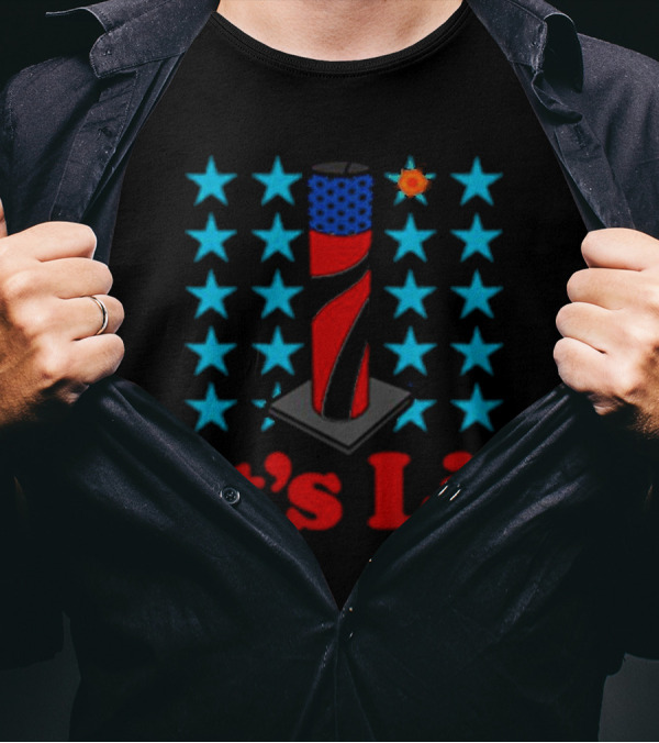 It's Lit 4th Of July Firework Stars T-Shirt