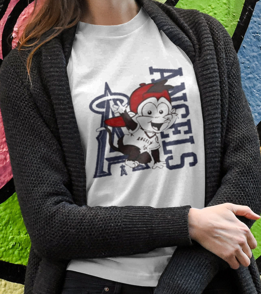 Infant Los Angeles Angels Red Mascot 2.0 Halo T-Shirt