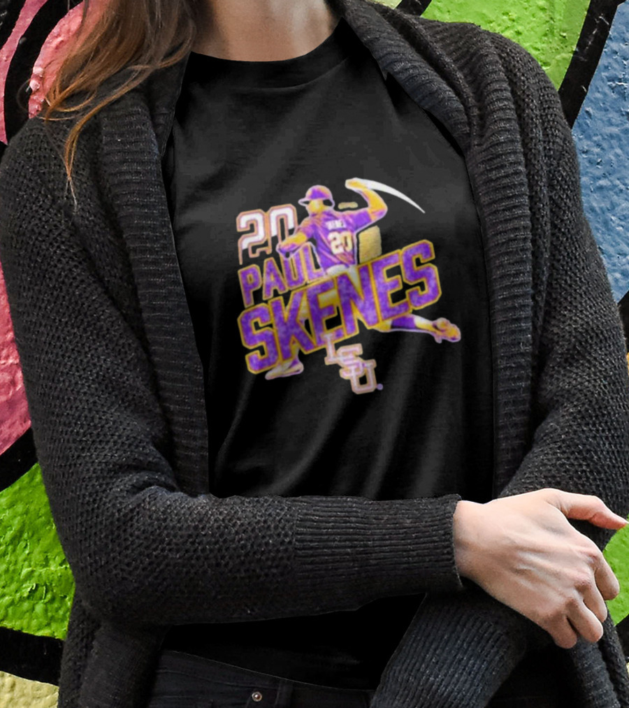 20 Paul Skenes LSU Tigers Baseball Pitcher 20 T-Shirt