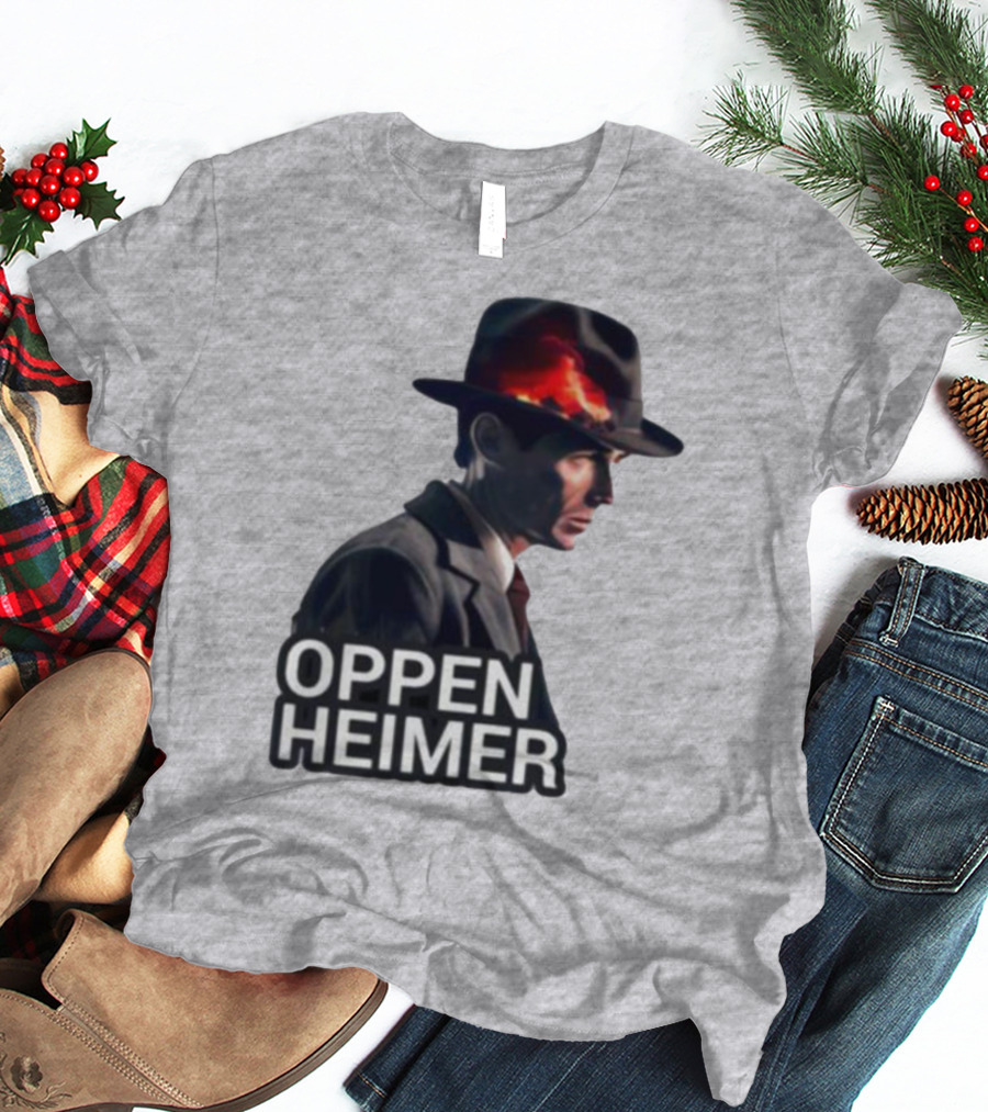 Oppenheimer Cillian Murphy Fiery Explosion Hat T-Shirt