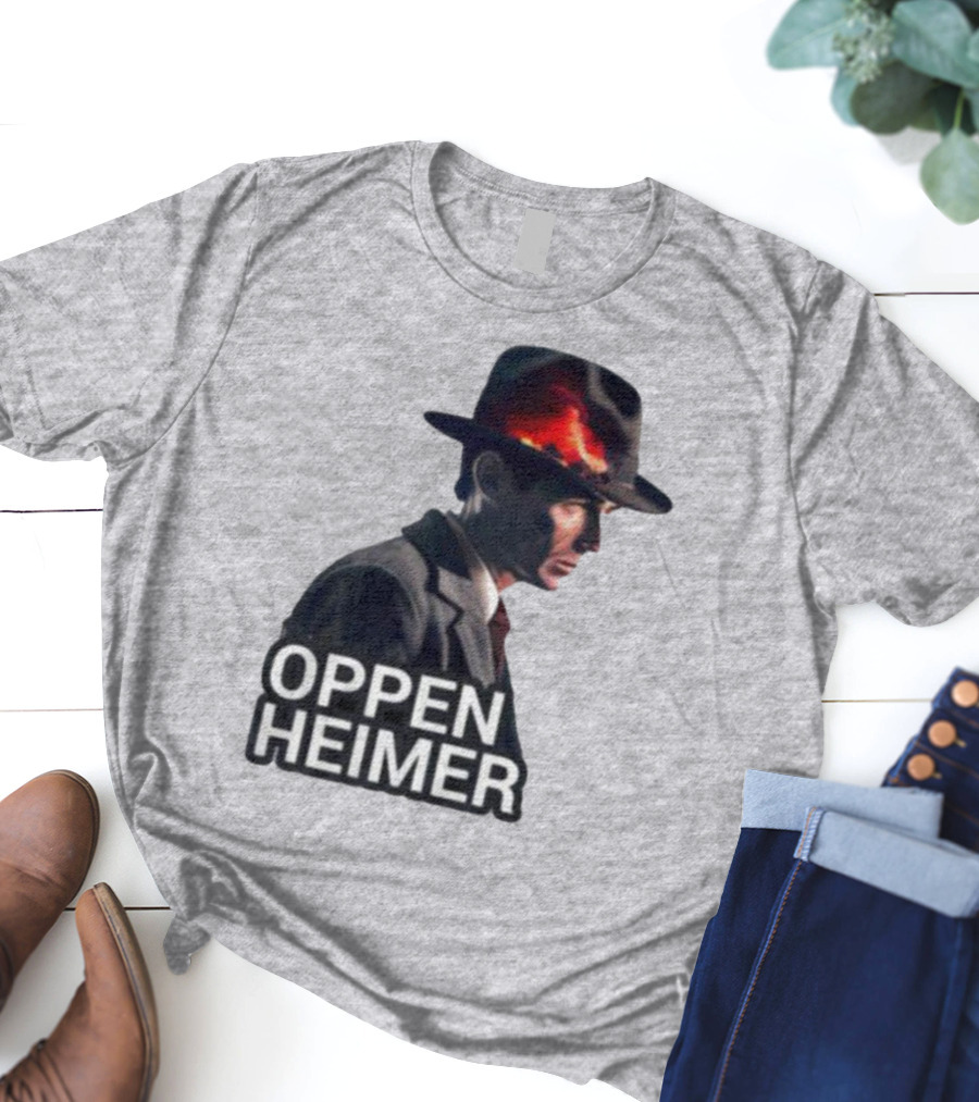 Oppenheimer Cillian Murphy Fiery Explosion Hat T-Shirt