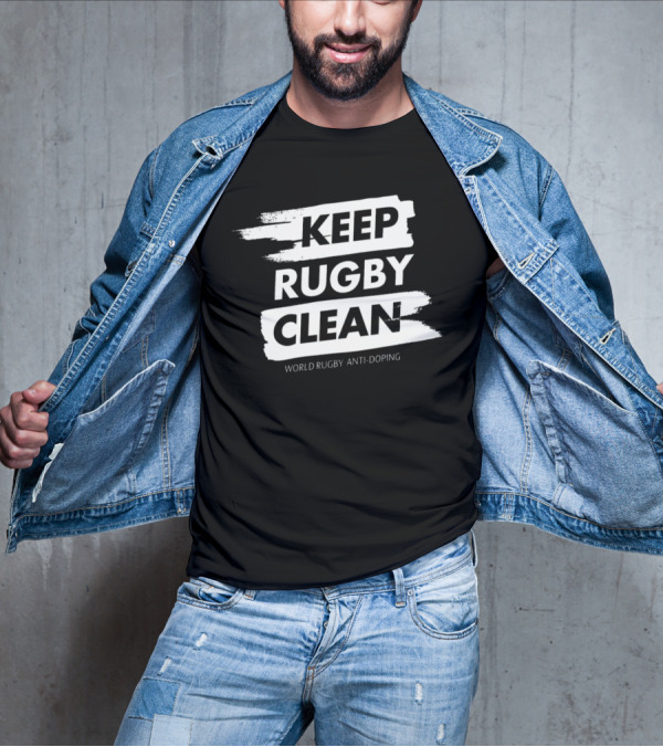 KEEP RUGBY CLEAN WORLD RUGBY ANTI-DOPING T-Shirt