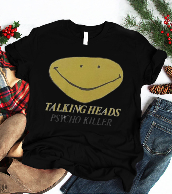 Talking Heads Smiley Face Psycho Killer T-Shirt