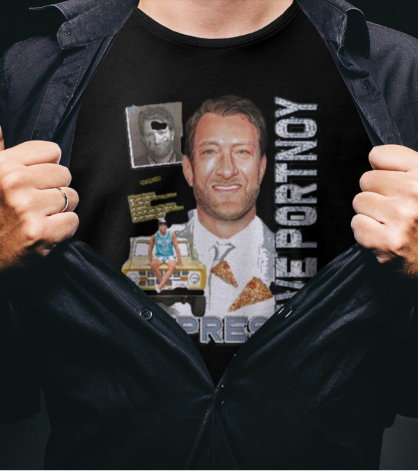 Dave Portnoy El Pres Pizza Car Collage T-Shirt