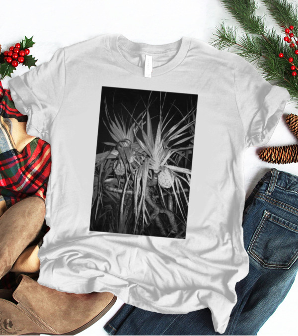Ichiko Aoba Adan Backprint Monochrome Botanical Merch T-Shirt