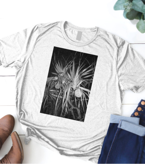 Ichiko Aoba Adan Backprint Monochrome Botanical Merch T-Shirt