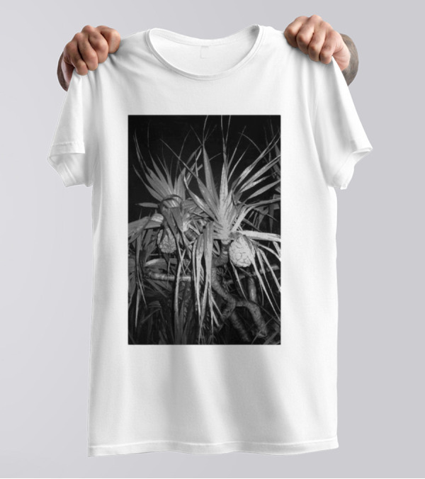 Ichiko Aoba Adan Backprint Monochrome Botanical Merch T-Shirt