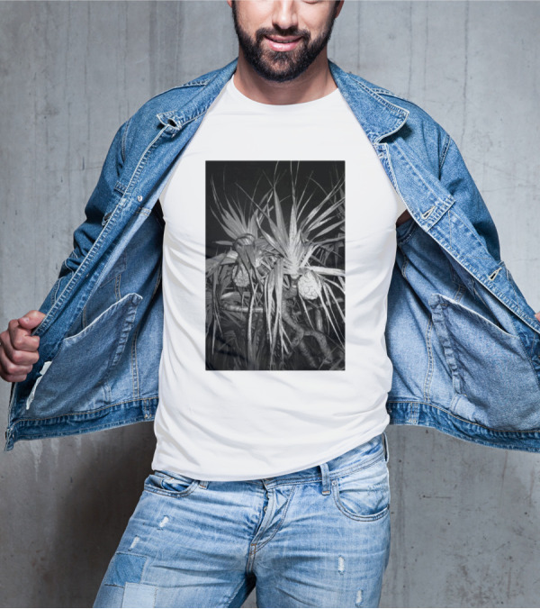 Ichiko Aoba Adan Backprint Monochrome Botanical Merch T-Shirt
