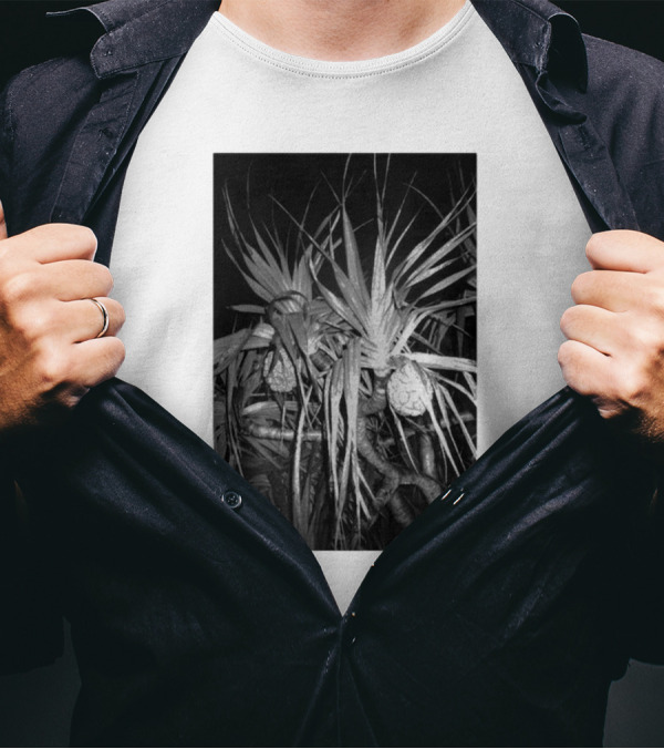 Ichiko Aoba Adan Backprint Monochrome Botanical Merch T-Shirt