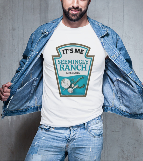 IT'S ME SEEMINGLY RANCH DRESSING Garlic Rosemary Badge T-Shirt