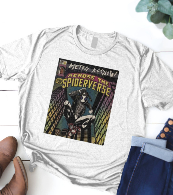 Metro Boomin Across The Spiderverse Comic Style Cover T-Shirt