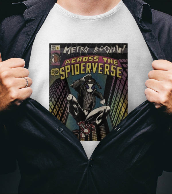 Metro Boomin Across The Spiderverse Comic Style Cover T-Shirt