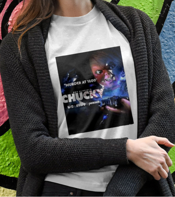 Murder At 1600 Don Mancini's Chucky Peacock USA White House Lightning T-Shirt