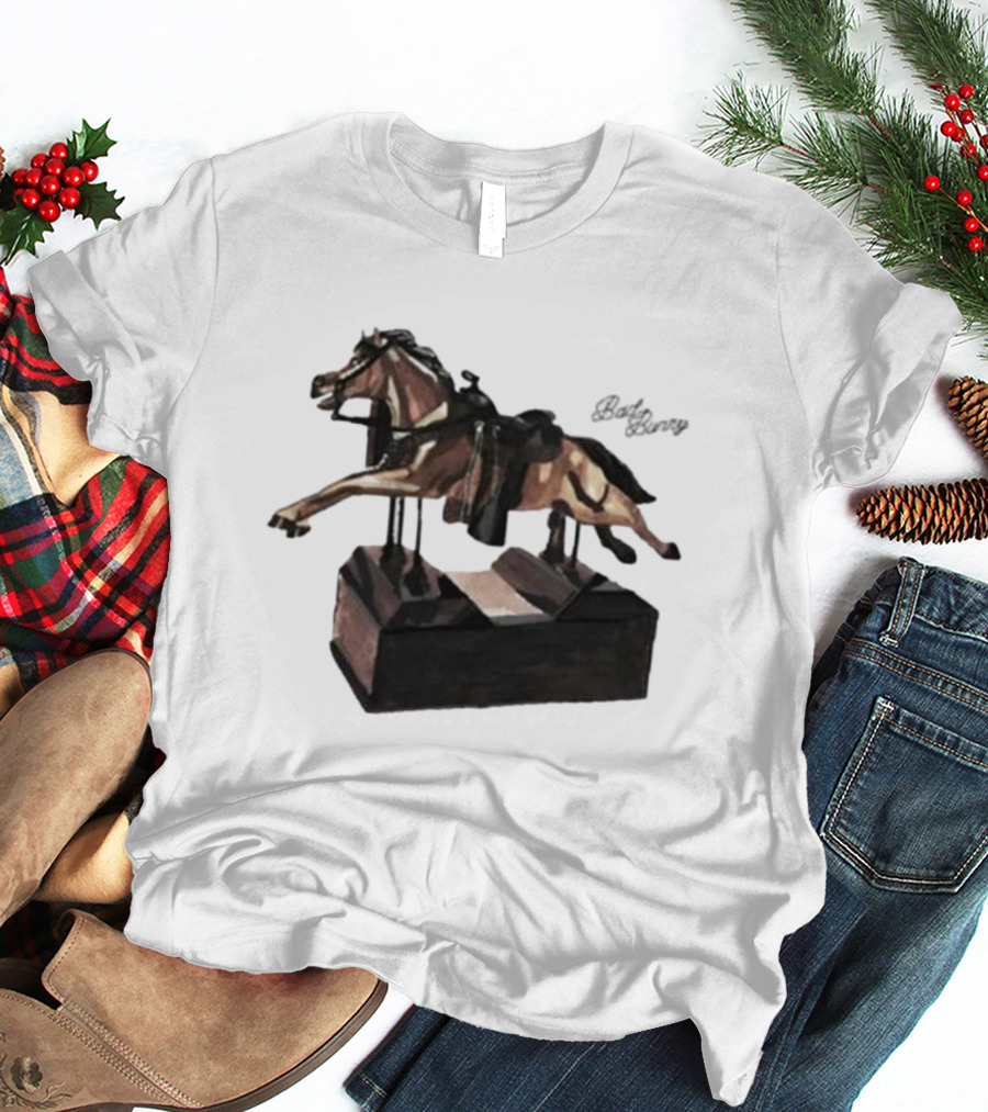 Bad Bunny Un Preview Horse Statue T-Shirt