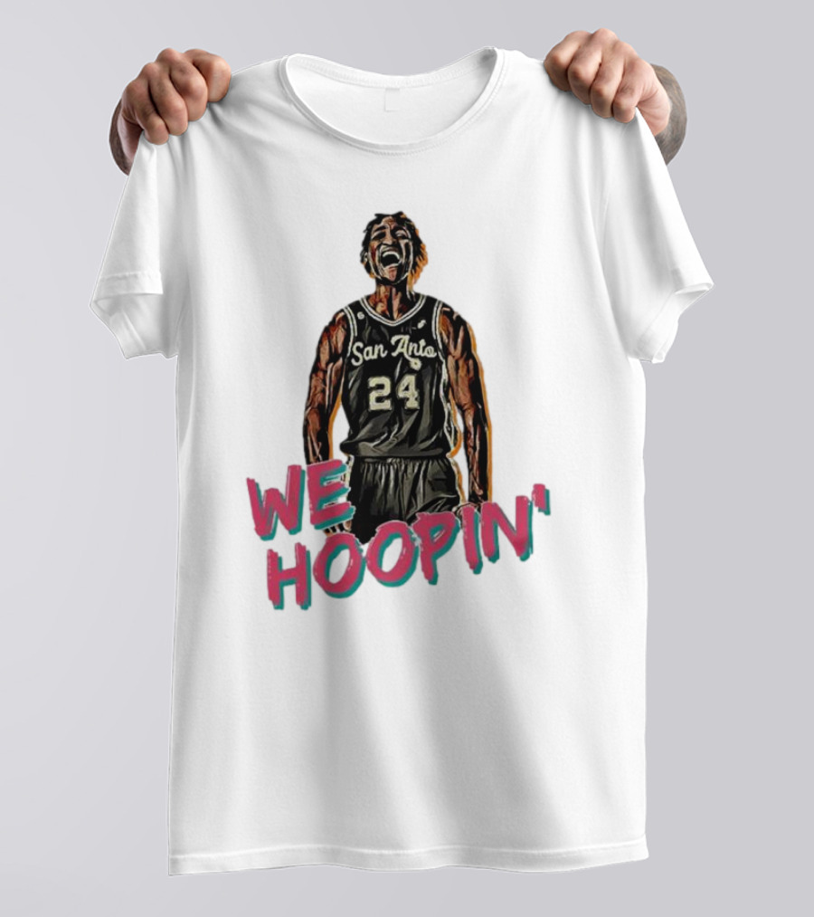 San Anto 24 We Hoopin' Tom Petrini Devo T-Shirt