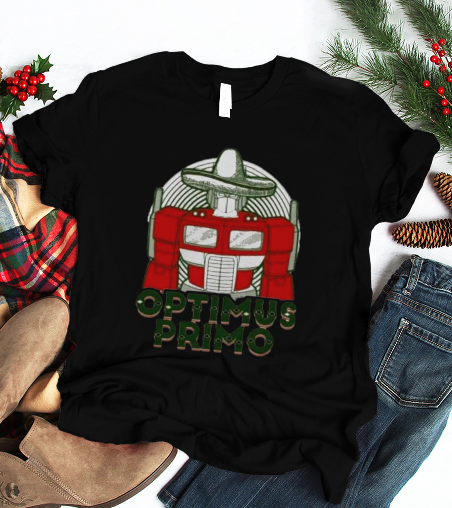 Optimus Primo Sombrero Robot T-Shirt