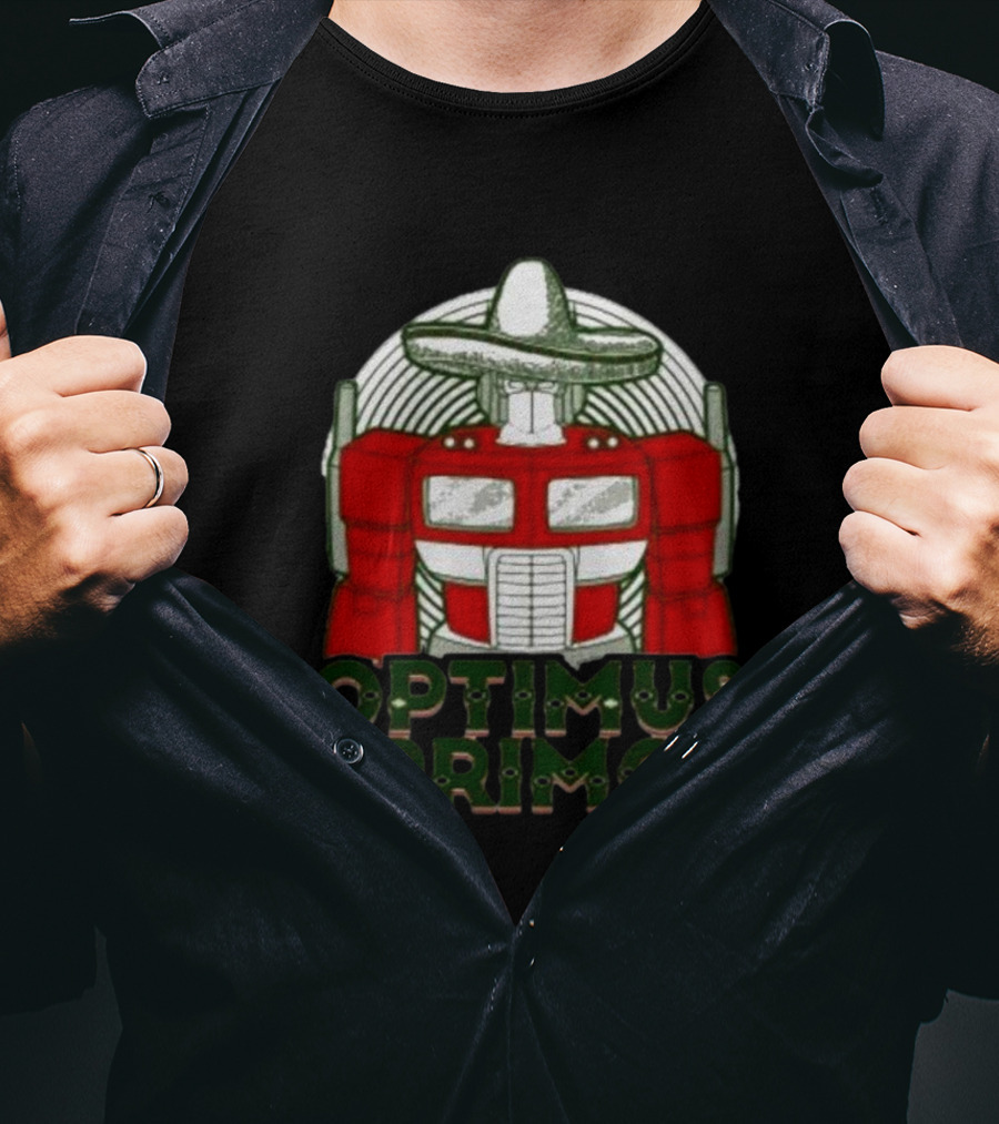 Optimus Primo Sombrero Robot T-Shirt