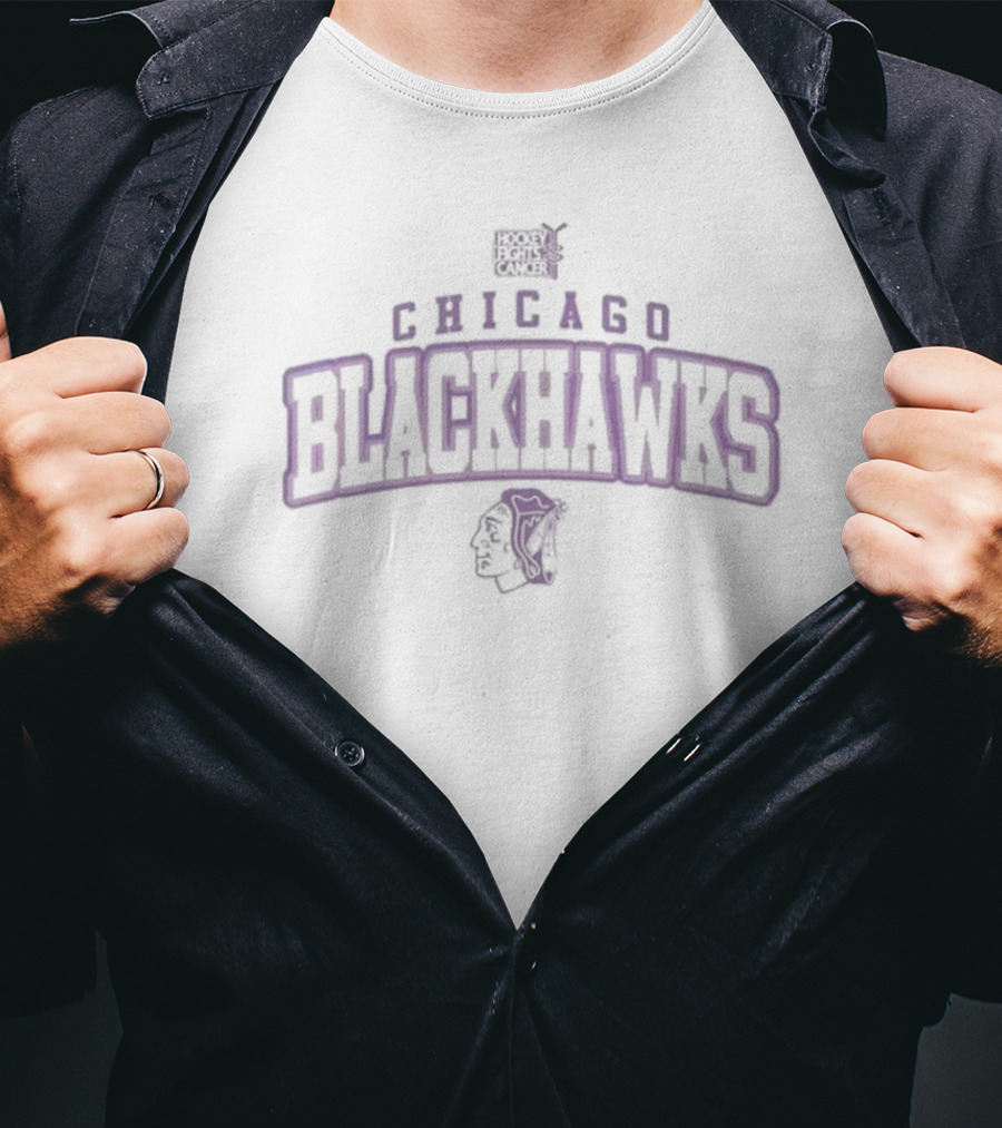 Chicago Blackhawks Hockey Fights Cancer Levelwear Richmond T-Shirt