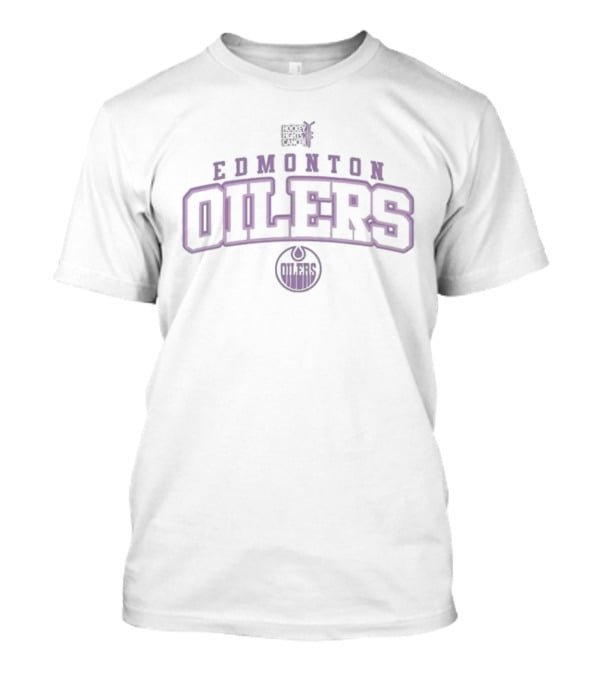 Hockey Fights Cancer Edmonton Oilers Levelwear Richmond T-Shirt
