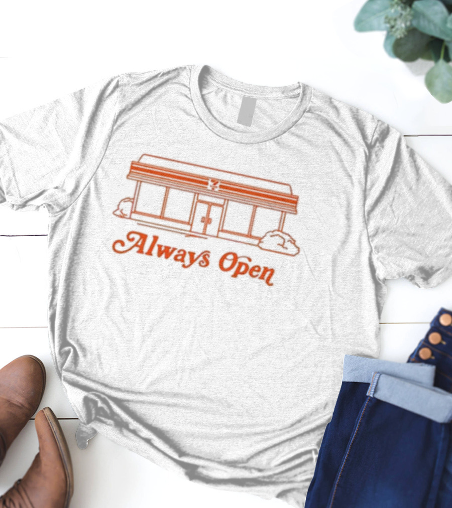 Front Office Sports Always Open Retro Storefront T-Shirt