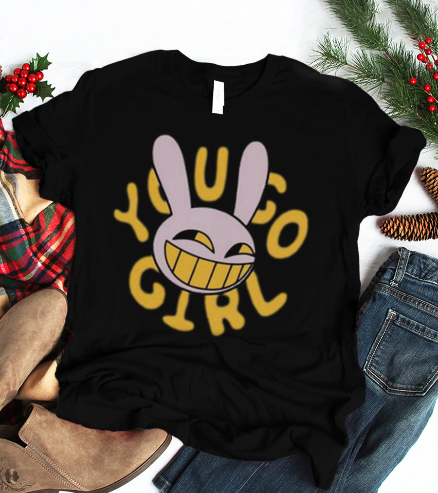 Jax You Go Girl Iconic Smiling Rabbit Face T-Shirt