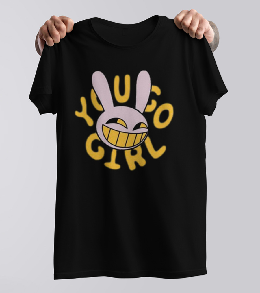 Jax You Go Girl Iconic Smiling Rabbit Face T-Shirt