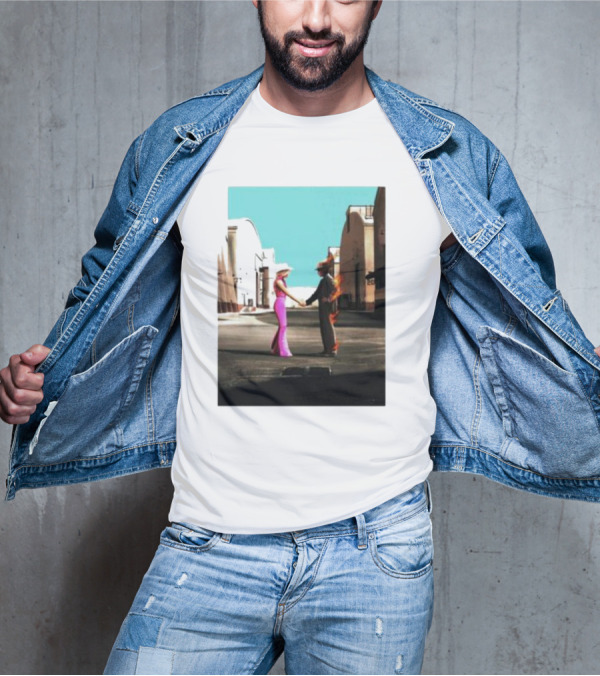 Barbenheimer Street Scene Iconic Film Crossover T-Shirt