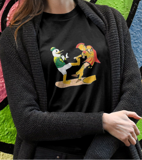Ports Or Kick Oregon Duck Vs. USC Trojan Kickoff Showdown T-Shirt