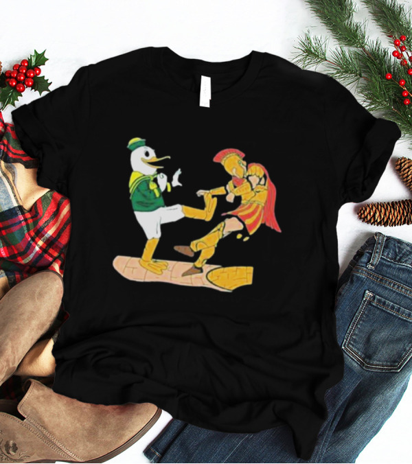 Ports Or Kick Oregon Duck Vs. USC Trojan Kickoff Showdown T-Shirt