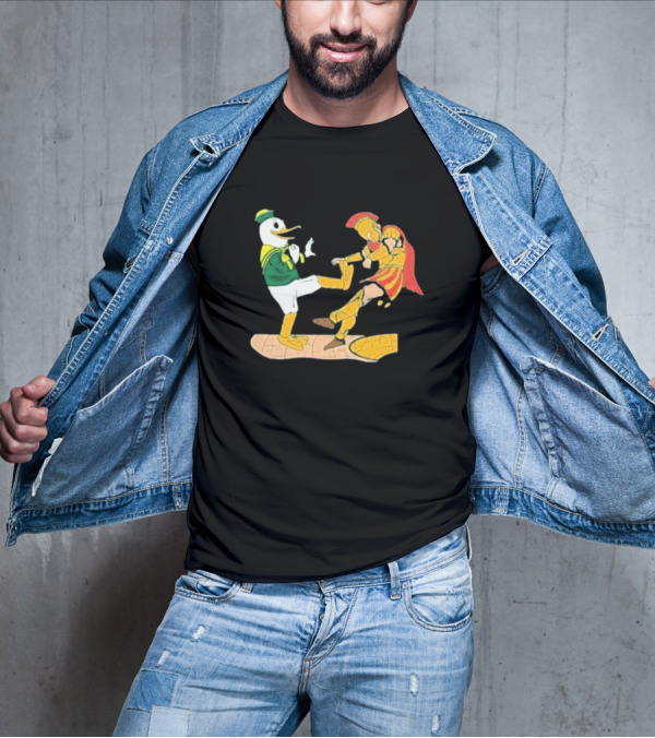 Ports Or Kick Oregon Duck Vs. USC Trojan Kickoff Showdown T-Shirt